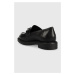 Kožené mokasíny Vagabond Shoemakers ALEX W dámske, čierna farba, na plochom podpätku, 5548.001.2