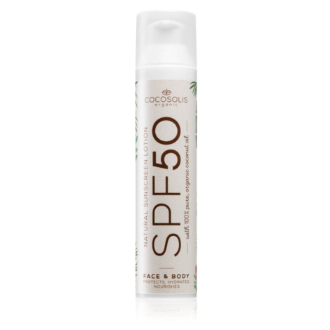 COCOSOLIS Natural Sunscreen Lotion ochranný krém na opaľovanie SPF 50