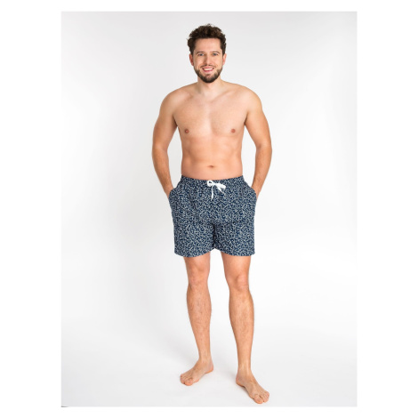 Yoclub Man's Swimsuits Men's Beach Shorts P3 Navy Blue