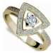 Danfil Luxusný zlatý prsteň s diamantmi DF1970z mm