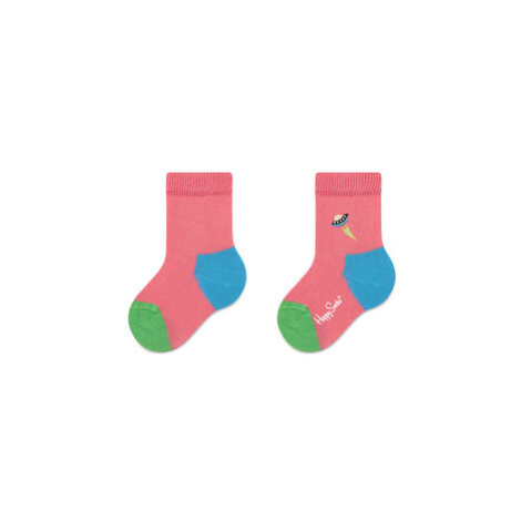 Happy Socks Súprava 4 párov vysokých detských ponožiek XKSPC09-0200 Farebná