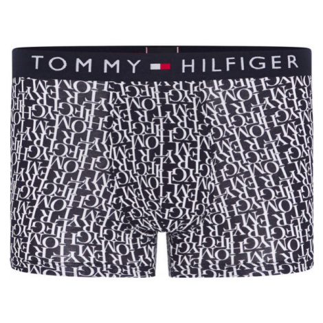 Tommy Hilfiger TRUNK PRINT Pánske boxerky, tmavo modrá, veľkosť