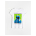 Reserved - Bavlnené tričko s potlačou - Biela