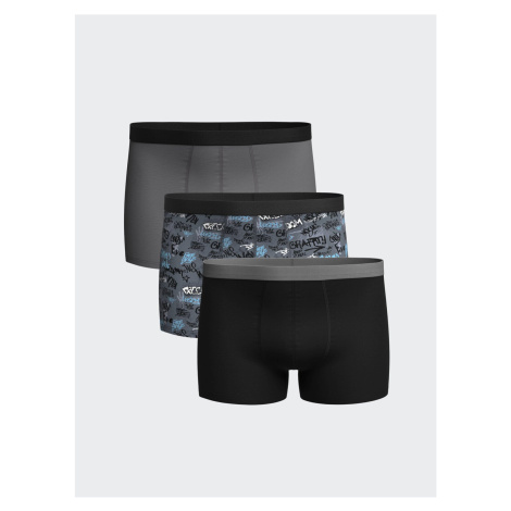 LC Waikiki Standard Mold Flexible Fabric Men's Boxer 3-Piece