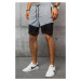 Light gray men's shorts Dstreet SX1465