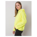 Dámska mikina EM BL ES 21 525.10 Neónová žltá - EXmoda Fashion neon žlutá