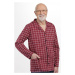 Pánske pyžamo Martel Antoni 403 - rozopínacie Červeno-tmavomodrá