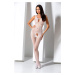 Passion BS078 white - Bodystocking Farba: Biela