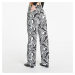 Kalhoty Sixth June Straight Leg Printed Jeans Black/ White