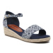 Tommy Hilfiger Espadrilky Rope Wedge Sandal Denim T3A7-32776-0048 S Modrá