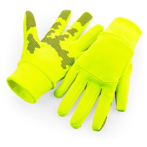 Beechfield Športové softshellové rukavice - Fluorescenčná žltá