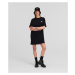 Šaty Karl Lagerfeld Ikonik 2.0 Patch T-Shirt Dress Black