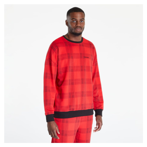 Calvin Klein Mc Holiday Lounge L/S Sweatshirt Červený