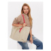 Tommy Jeans Kabelka Tjw Beach Summer Tote AW0AW14583 Béžová