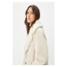 Koton Women's Off-White Coat