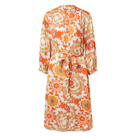 Derhy Košeľové šaty 'CACOLET'  nebielená / oranžová / svetlooranžová