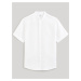 Biela pánska ľanová košeľa Celio Damopoc