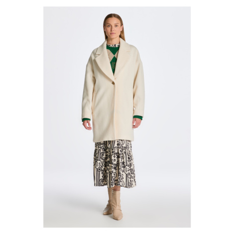 KABÁT GANT COCOON COAT CREAM