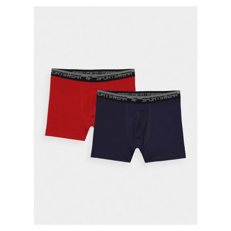 Men's Boxer Underwear 4F - navy blue/red