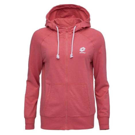 Lotto SMART OG FULL-ZIP HOODIE Dámska mikina, ružová, veľkosť