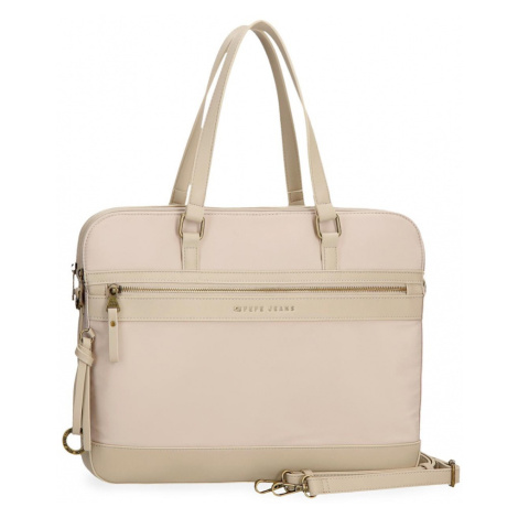 Pepe Jeans Morgan Beige - Taška na notebook 15,6", 7926033