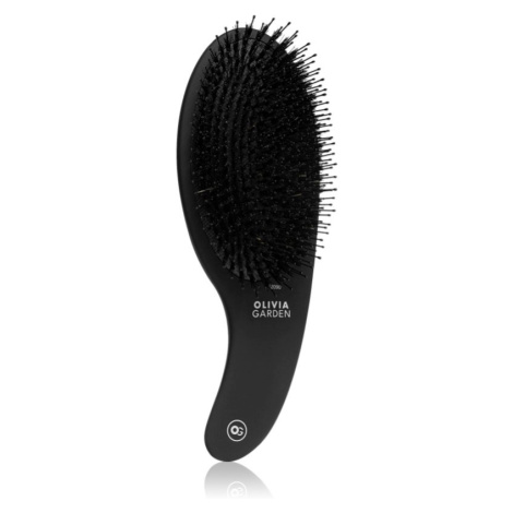 Olivia Garden Black Label CURVE Board&Nylon bristles kefa na vlasy so štetinami z diviaka