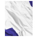 Bielo / svetlo modrá dámska bunda vetrovka (YR1966)