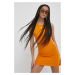 Šaty adidas Originals Adicolor HC2046-BORANG, oranžová farba, mini, priliehavé