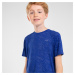 Detské bežecké bezšvové tričko Care indigovomodré