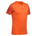 FORCLAZ Pánske tričko Trek 500 Merino na horskú turistiku s krátkym rukávom oranžové ORANŽOVÁ