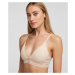 Spodná Bielizeň Karl Lagerfeld Ultralight Logo Triangle Bra Hnedá