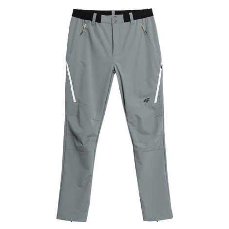 4F Outdoorové nohavice  sivá / čierna / biela