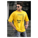 Madmext Men's Yellow T-Shirt 4964