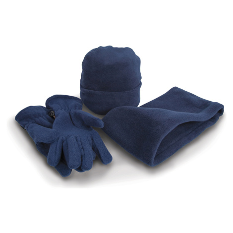 Result Zimné fleece set R040X Navy