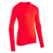 Detské spodné tričko na futbal Keepdry 500 s dlhými rukávmi oranžové