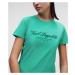 Tričko Karl Lagerfeld Hotel Karl T-Shirt Zelená