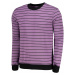 Trendyol Lila Men's Regular Fit Striped Sweatshirt