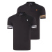 DOUBLE SET T8585 DEWBERRY MEN'S T-SHIRT-BLACK GLASS-BLACK WHITE