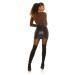 Sexy Highwaist faux leather Miniskirt with belt black