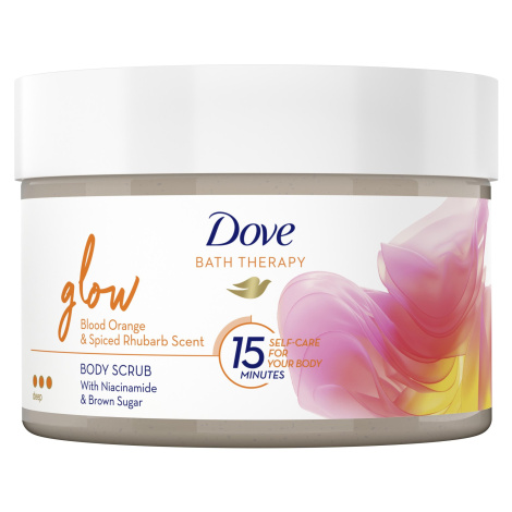 Dove Bath Therapy Glow telový peeling 295 ml