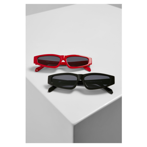 Lefkada 2-Pack Sunglasses Black/Black+Red/Black Urban Classics