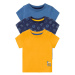 lupilu® Detské bavlnené tričko pre bábätká BIO, 3 kusy (námornícka modrá/modrá/žltá)