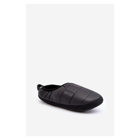 Men's Insulated Slippers Black Big Star