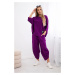 Set Punto Milano winter sweatshirt + trousers dark purple