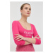 Dámske tričko s dlhým rukávom O2BM31KBBU1 EXR ružová - Guess růžová