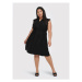 ONLY Carmakoma Každodenné šaty Paello 15264928 Čierna Regular Fit