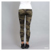 Legíny Urban Classics Ladies Camo Leggings Camo Green