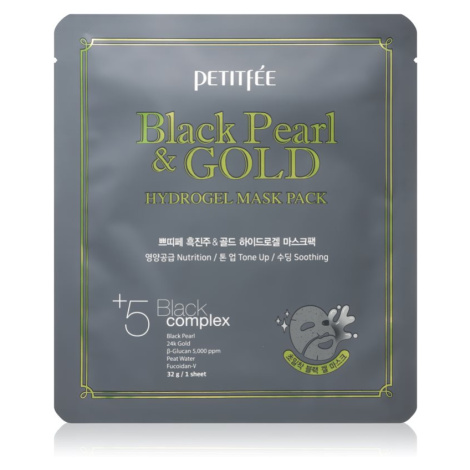 Petitfée Black Pearl & Gold intenzívna hydrogélová maska s 24karátovým zlatom