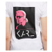 Tričko Karl Lagerfeld Karl Legend Double Print Tee Biela
