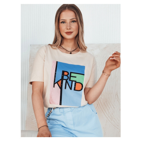 T-shirt damski KINDBE brzoskwiniowy Dstreet